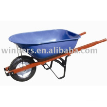 wooden handle wheelbarrow